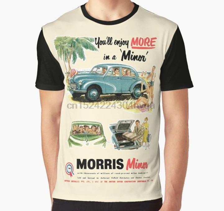 

All Over Print 3D Tshirt Men Funny T Shirt MORRIS MINOR Full Print Big print Graphic T-Shirt