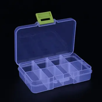 

8 Slots Cells Portable Jewelry Tool Box Storage Box Container Ring Electronic Parts Screw Beads Organizer Plastic Case toolbox