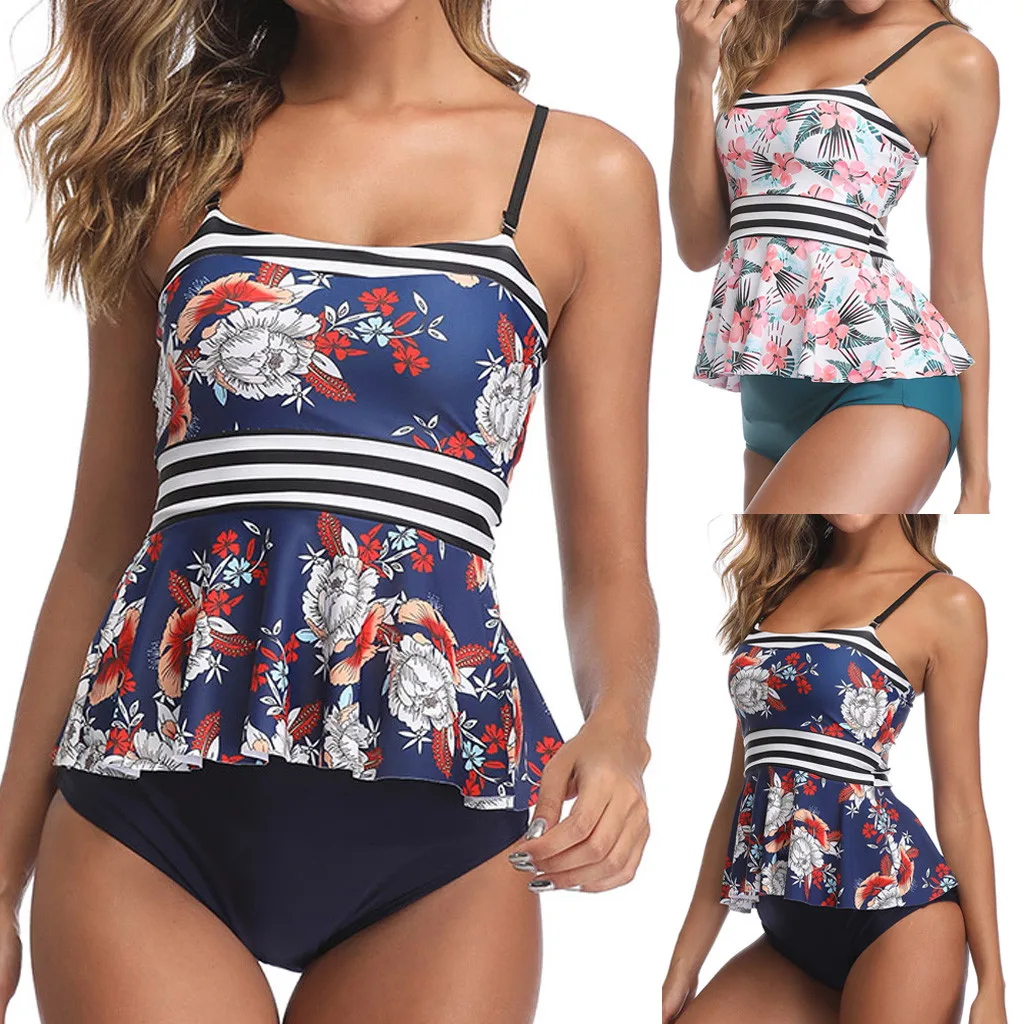 

Multicolor Fashion Summer Swimsuit Women Polka Dots Bathing Suit Push-up Beach Bikini Swimwear Plus Size 30 Drop shipping