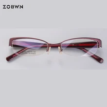 Классические очки с полуободками Женская оправа мужские компьютерные оптические очки оправа для мужских прозрачных линз супер тонкие