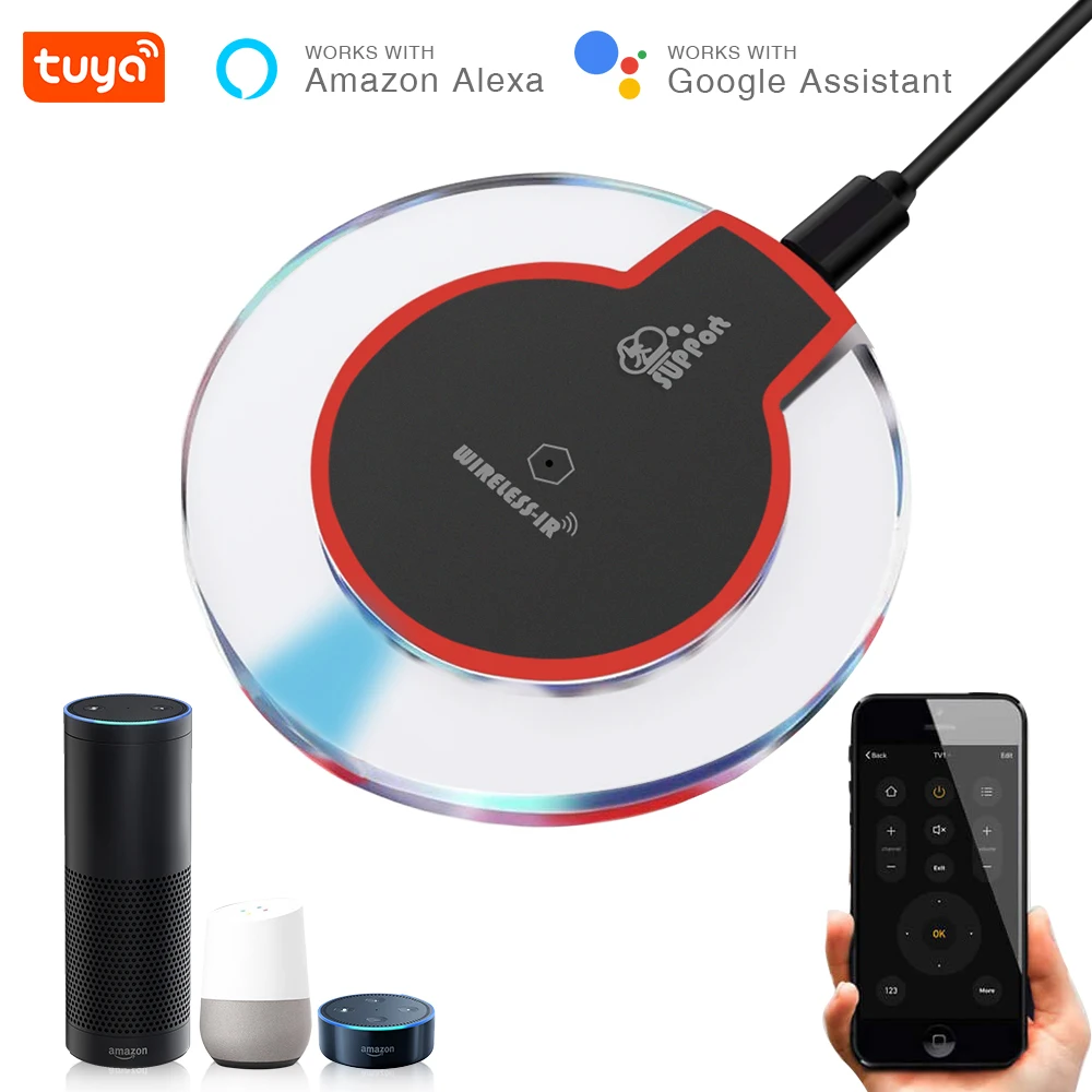 

EACHEN Infrared Control Center Wi-Fi Enable Infrared Universal Remote Control Air Conditioner TV DVD Use Tuya APP