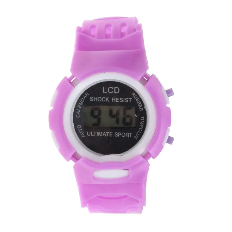 Креативные часы Детские Силиконовые часы унисекс для мальчиков и девочек студенческие часы электронный цифровой ЖК спортивные часы на