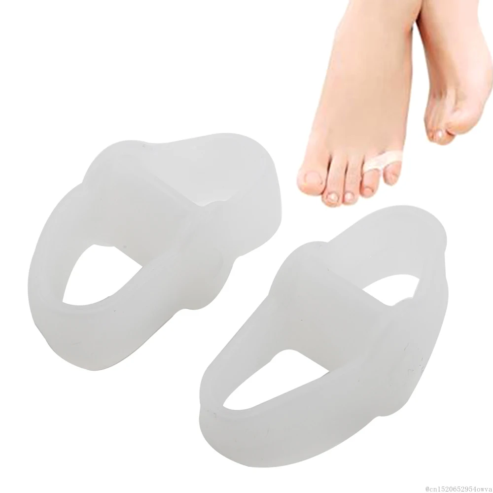 2-5 Holes 2Pcs/set Silicone Protector Toe Separator Corrector Bunion Thumb Valgus Protector Preventing Nail Tools Foot Care