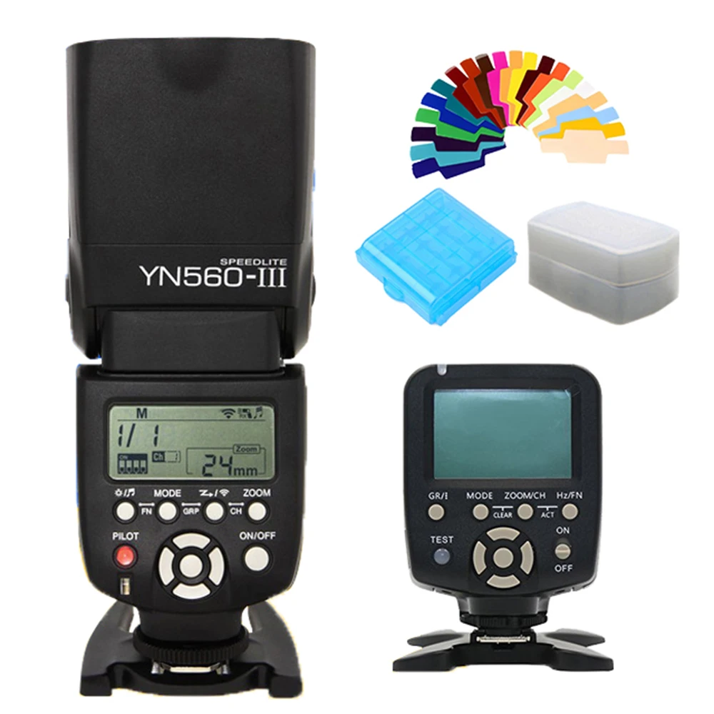 

YONGNUO YN560III YN-560III YN560 III YN560-III Speedlite Wireless Flash + YN-560TX LCD Flash Controller YN560 TX for Nikon Canon