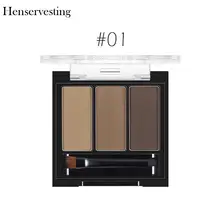 Натуральный макияж косметический Женский долговечный Водонепроницаемый бровей порошок Палитра