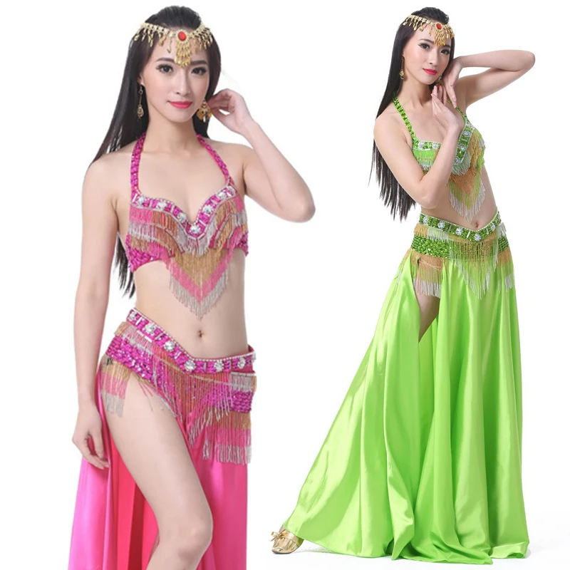 Costume Danse Du Ventre 2 Pièces - Jupe Et Haut Marron - Taille Unique - Neuf