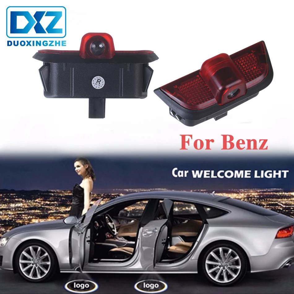 

2Pcs Car Door Light Led Laser Projector lamp Ghost Shadow logo Welcome For Mercedes Benz W204 C Class C200 C300 C280 C260 C230