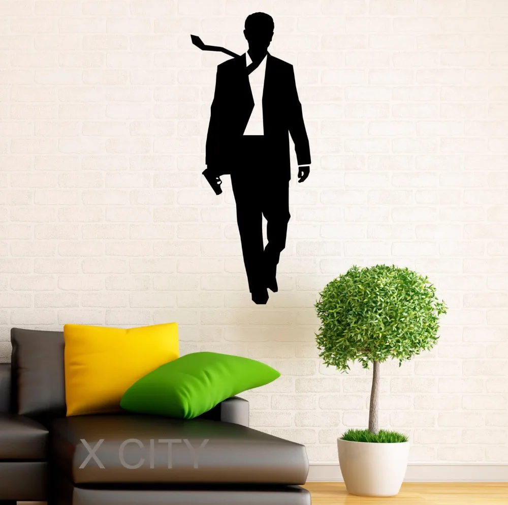 James Bond Stickers 007 Vinyl Decal Cool Movie Poster Dorm Teen Design