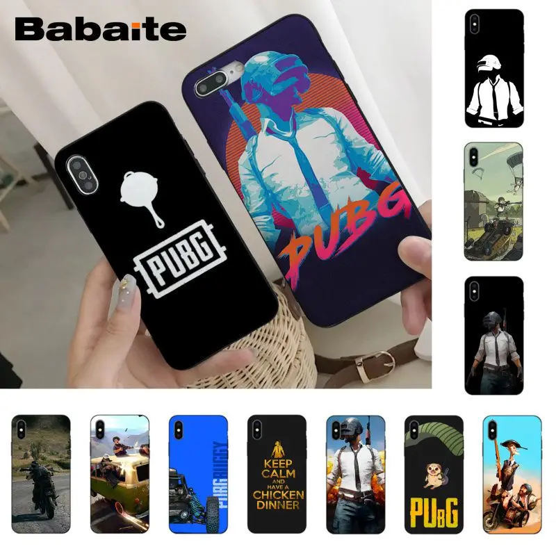 

Babaite PUBG Adorable Colored Drawing Phone Case for iPhone Xr XsMax 8 7 6 6S Plus Xs X 5 5S SE 5C Cases11 11pro 11promax