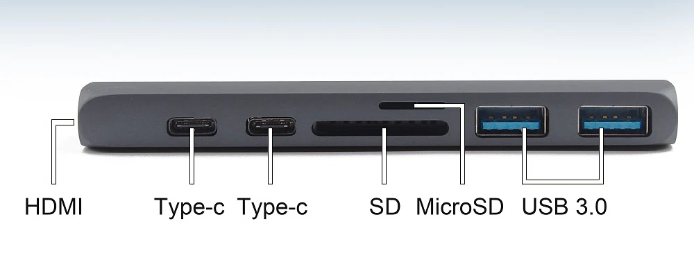 Vmade usb c концентратор к hdmi USB C к USB usb 3,0 поддержка шт., SD/tf Тип c концентратор для 13,3 дюймов или 15,4 дюймов macbook air macbook pro