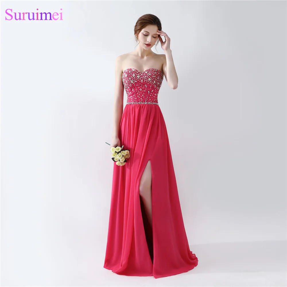 rose pink evening gowns