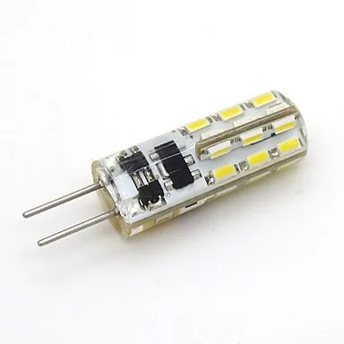 50 шт. Spotlight 24 * 3014smd 1.5 Вт G4 светодиодные лампы кукурузы светодиодный мини лампада светодиодные лампы высокой Мощность 360 градусов заменить