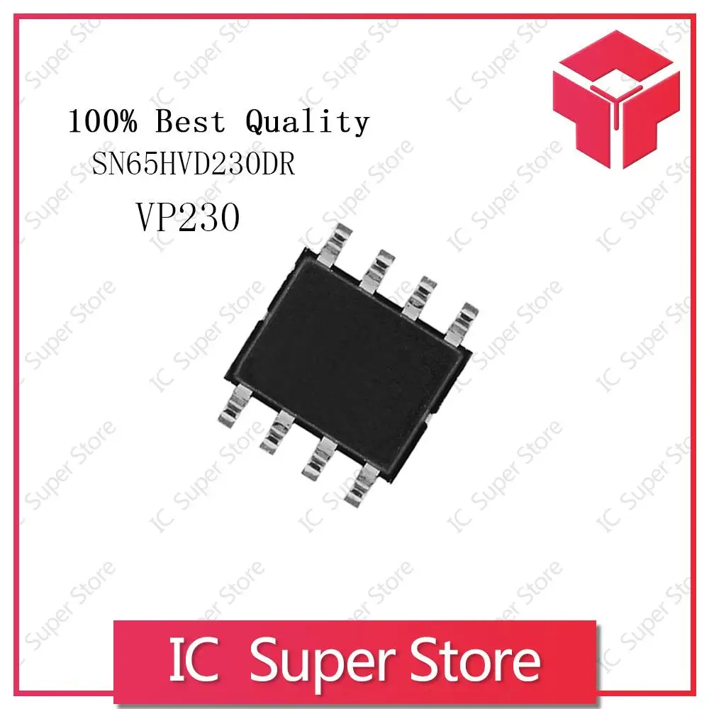 10PCS/Lot Original VP230 3.3V SN65HVD230DR SN65HVD230 SOP8 Bus receiver ...