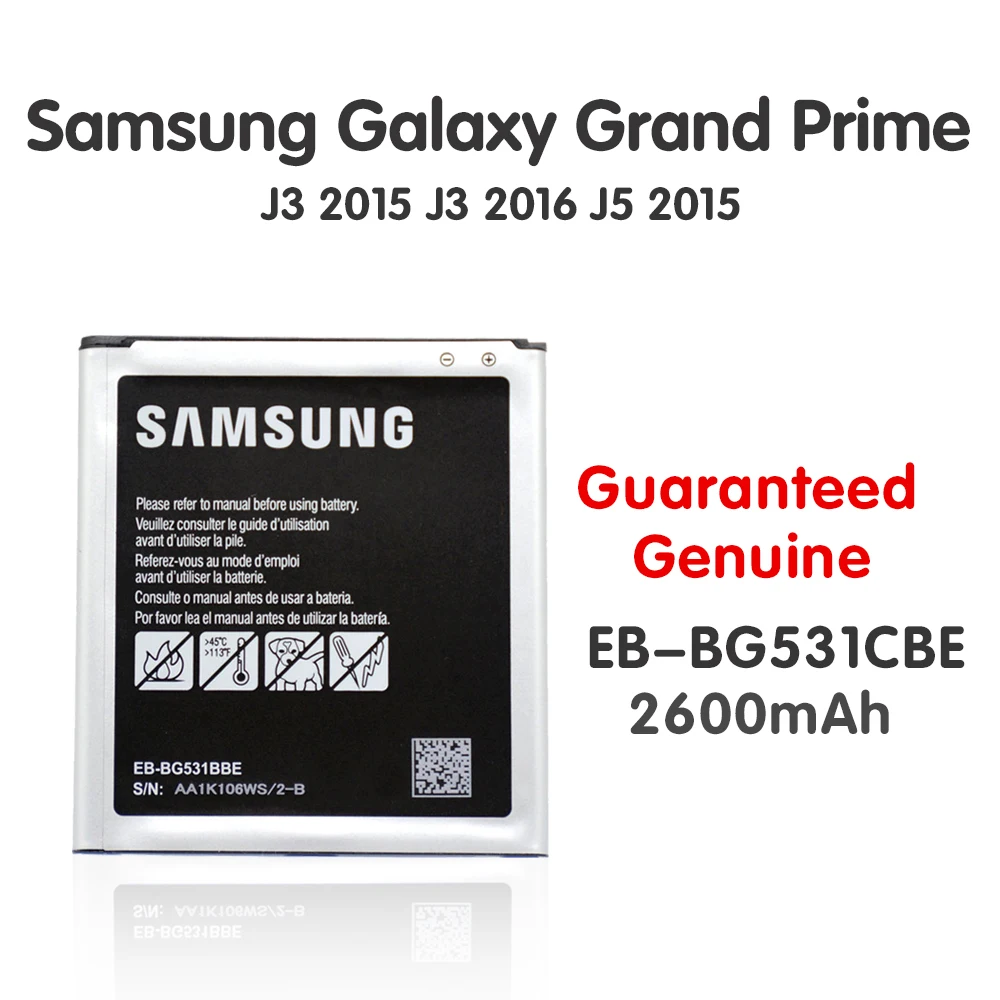 samsung Замена Батарея EB-BG531BBE EB-BG530CBE для Galaxy Grand Prime j5 J3 G530 G531F G530H G530F Akku