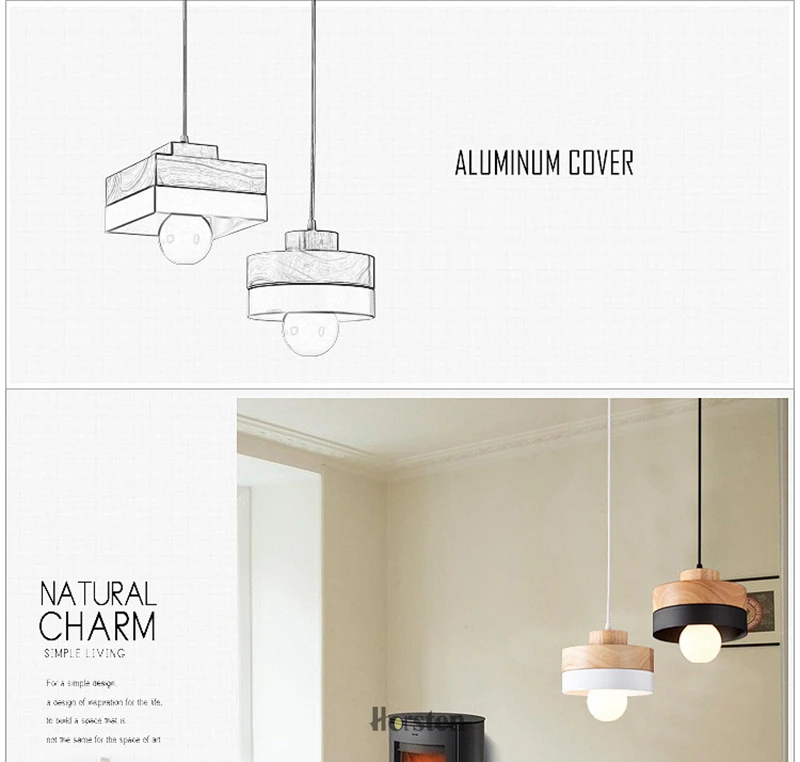 Horsten Modern Nordic Solid Wood Pendant Lights Minimalism Pendant Lamp For Dinning Room Living Room Bar Cafe Hanging Light (1)