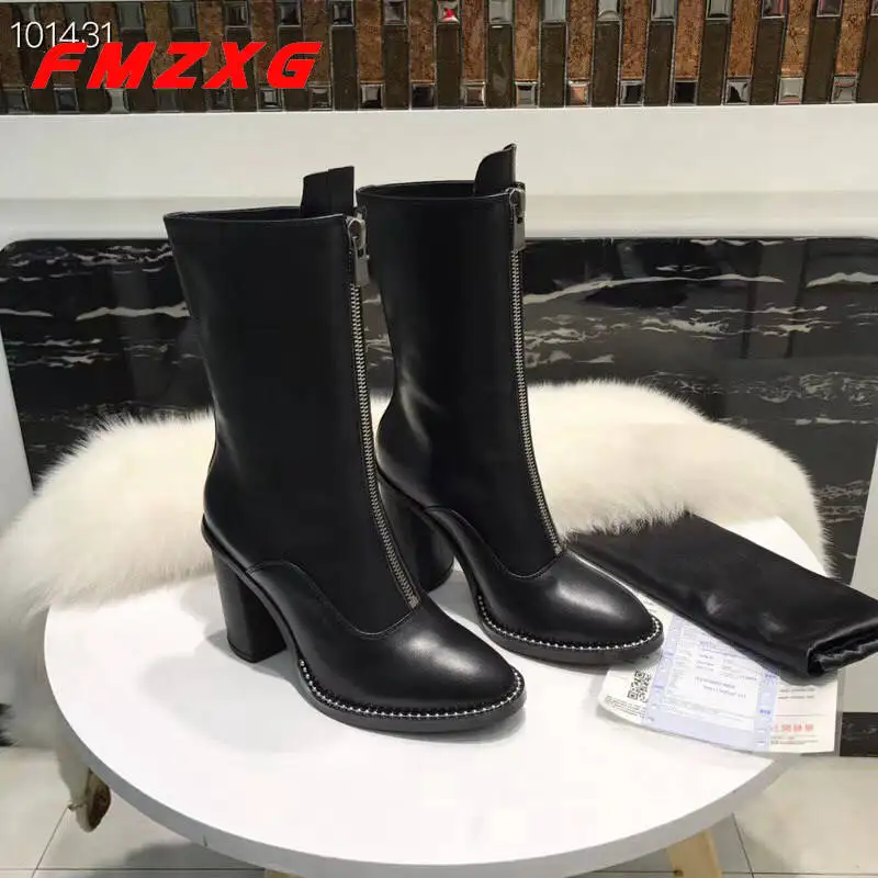 Fashion Zipper Women Heels High Boots High Quality Top Brand Chain Boots Sexy Shoes Motorcycle Brand Woman Booties Platform Boot Fashion Zipper Women Heels High Boots High Quality Top Brand Chain Boots Sexy Shoes Motorcycle Brand Woman Booties Platform Boot