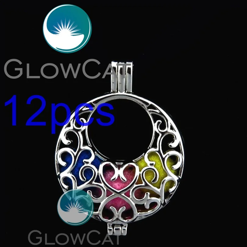 Rose huiles essentielles Bracelet Argent Fleur Médaillon Charme Rose Perles Diffuseur