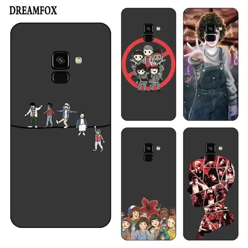 

N420 Stranger Things Black Silicone Case Cover For Samsung Galaxy J2 J3 J4 J5 J6 J7 J8 Pro Plus Prime 2018 2017
