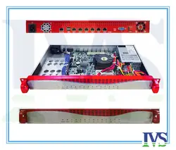 Высококлассные Al Передняя панель 1U 6 GbE Lans маршрутизатор/сервер брандмауэра VOIP системы с 2ets обход функция
