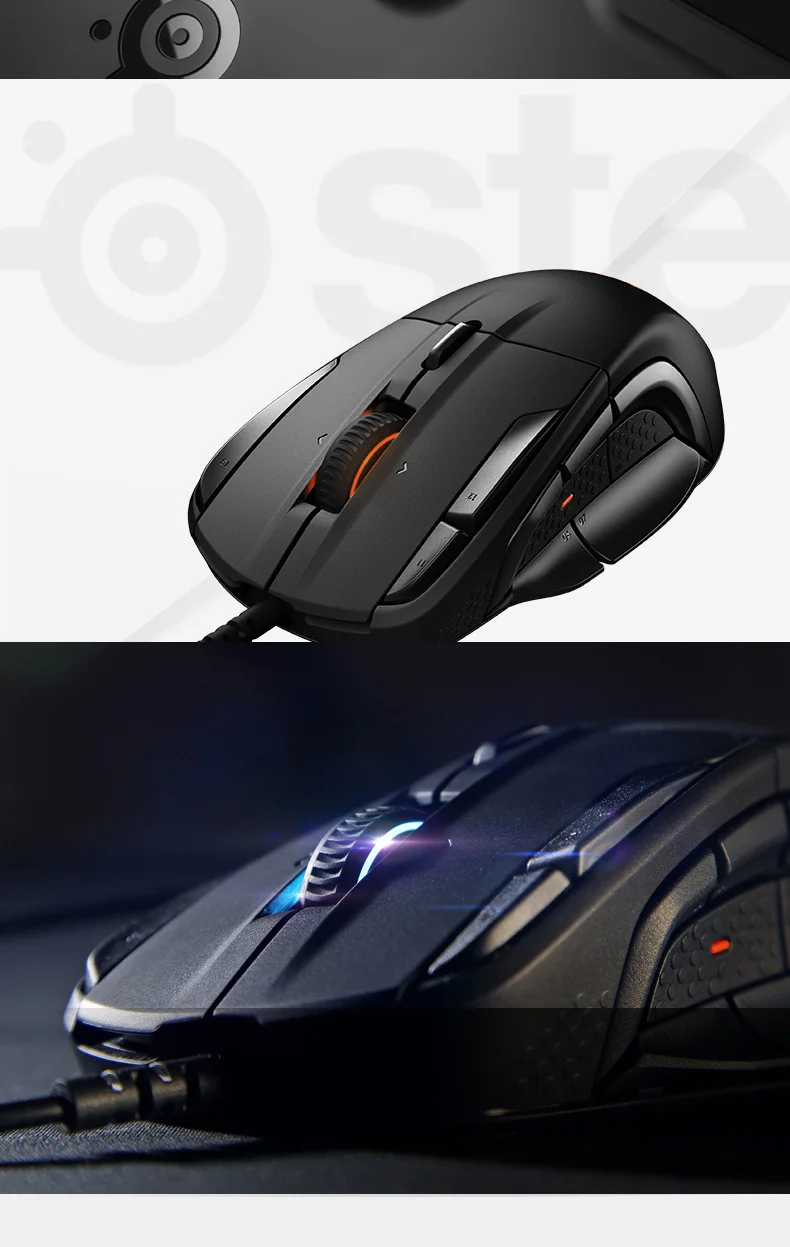 Совершенно новая игровая мышь SteelSeries Rival 700-оптический сенсор 16000 CPI-oled-дисплей-тактильные оповещения-RGB Освещение