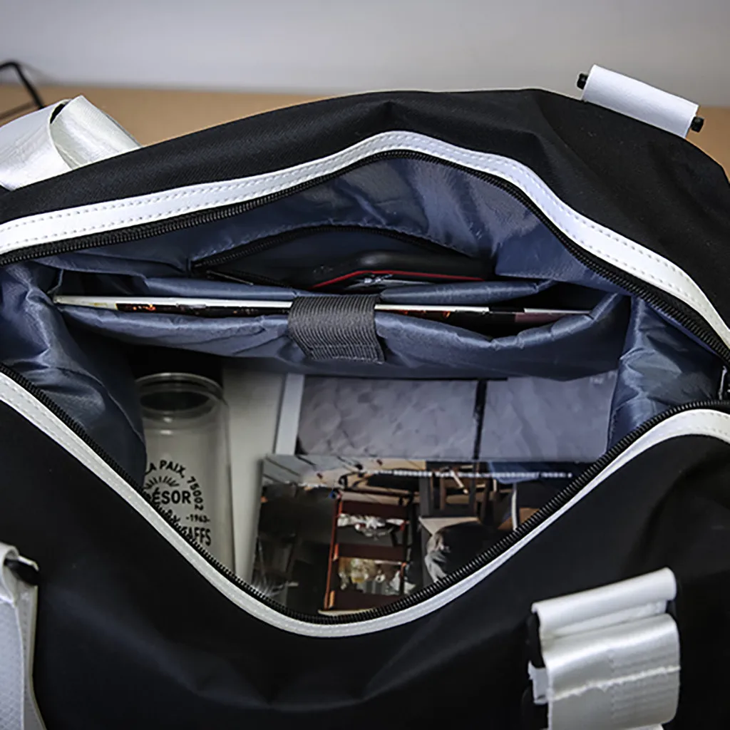 MOLAVE, сумки, модные сумки, мужские и женские, Большая вместительная сумка, на короткое расстояние, для путешествий, багаж, одноцветная, на молнии, сумка на плечо, 9424