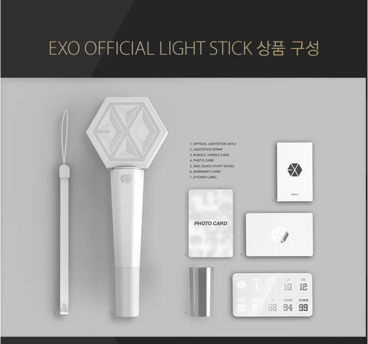 

[MYKPOP]~100% OFFICIAL ORIGINAL~ EXO 100% OFFICIAL ORIGINAL Light Stick Ver. 2.0 for EXO Concert KPOP Fans Collection SA18110301