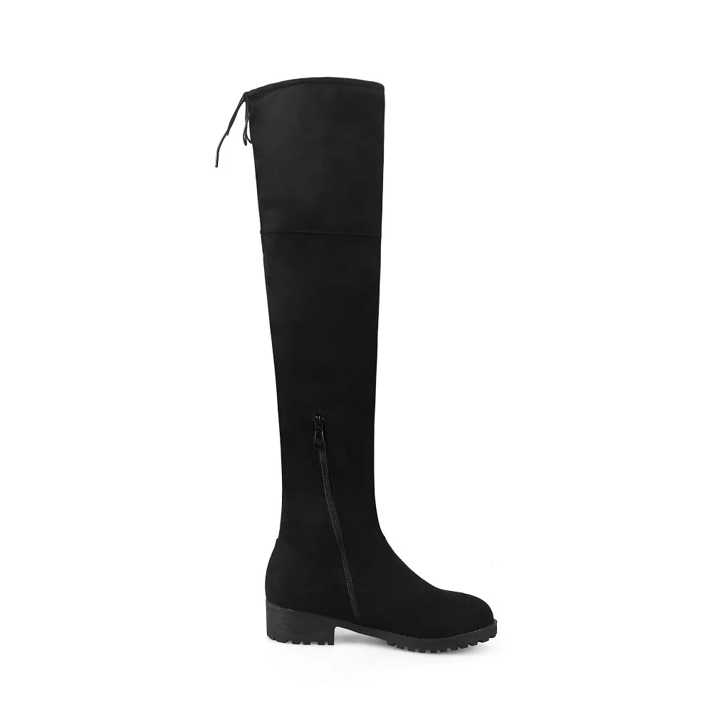 Faux Suede Slim Boots Sexy over the knee high women fashion winter thigh high boots shoes woman 33 35 37 38 39 42 43 45 46