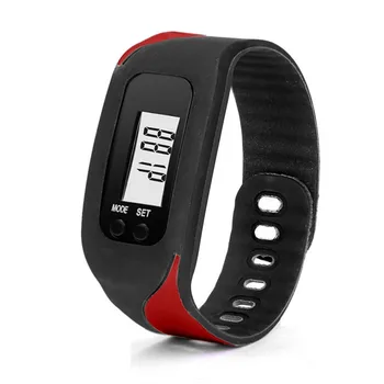 

Relogio Feminino 2016 Digital LCD Pedometer Run Step Walking Distance Calorie Counter Watch Bracelet Hot Clock wholesale