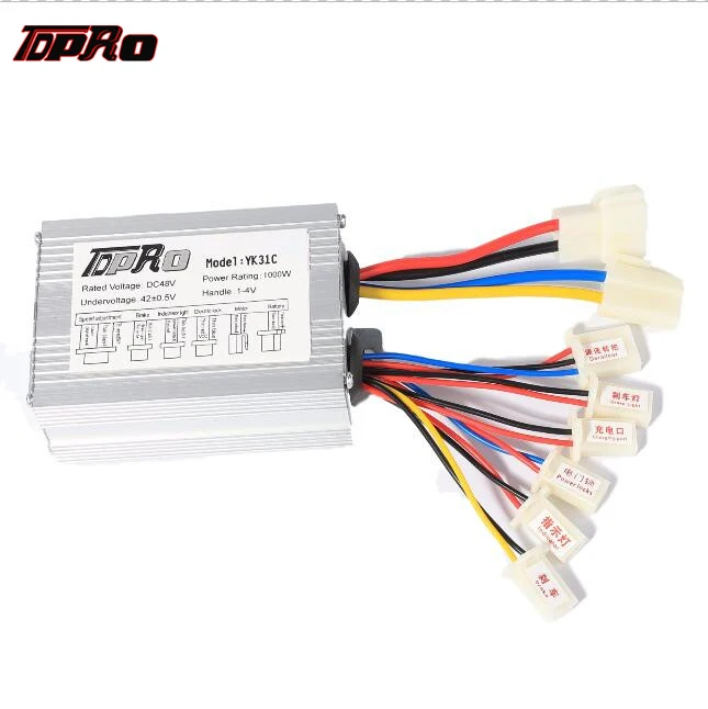 

48V 1000W Electric Bicycle Brush Speed Motor Controller E-bike Scooter US