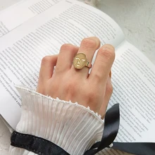 Peri'sBox, настоящее 925 пробы, Серебряное лицо, стекируемые кольца для женщин, простые, персонализированные, начальные кольца, минималистичные, монетные кольца с дисками
