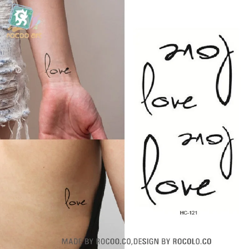 2pcs Temporary Tattoo Tattoo Female Models Simulation English Waterproof Lasting Letter Love Sexy Small Fresh Pattern Hc1121 Tattoo Tattoo Tattoos Femaletemporary Tattoo Aliexpress