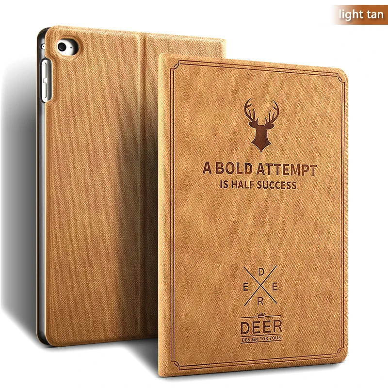 Ретро Олень шаблон чехол для iPad Mini 3 2 1 защитный чехол анти-скольжения стенд для iPad Mini 1 2 3 Smart Cover Авто Режим сна/Пробуждение