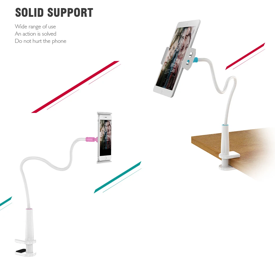 KISSCASE Universal Phone Holder For iPhone 6 6s Plus 7 7 Plus iPad 2 3 4 Goose Neck Long Arm Cell Phone Holder For Samsung S8 S7 (3)