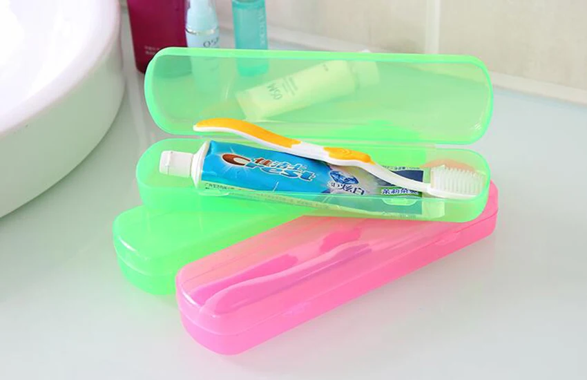 Портативный антибактериальный держатель для хранения зубных щеток, чехол для путешествий, походная зубная паста