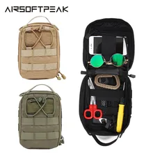 Открытый 1000D нейлон Молле медицинская выживания для повседневного использования, первая помощь сумка для хранения Набор для неотложной помощи косые сумки для тактический фонарь кемпинг