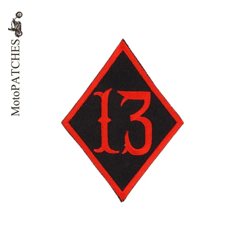 

MotoPATCHES Gules New 13 Embroidered Iron On Patches Motorcycle Jacket Biker Patches DIY Accessory