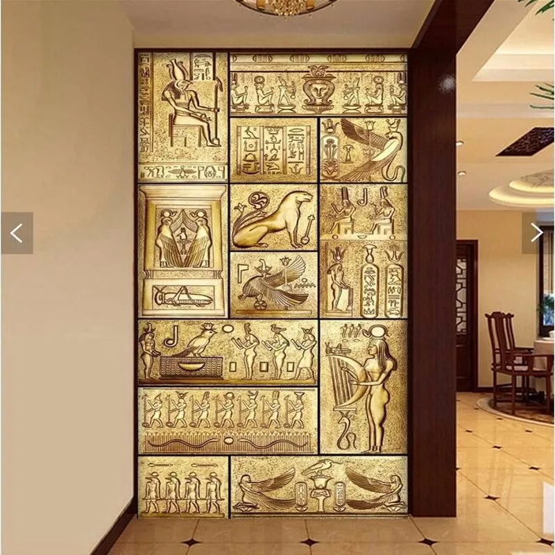 Beibehang обои 3d Художественная Фреска HD красота древней египетской культуры покрытие домашний декор Современная Настенная живопись для обоев