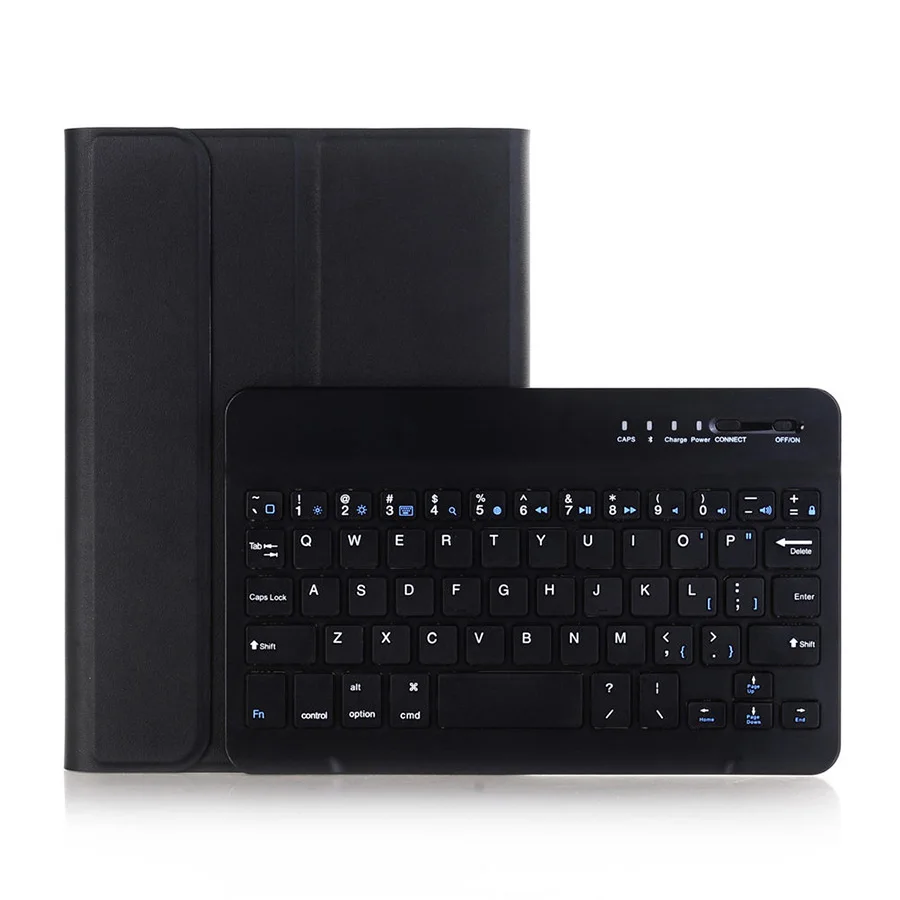 Wireless Bluetooth Keyboard Leather Case Stand Cover for Apple iPad mini 1 2 3 Tablet Protective Case Skin with Keyboard (49)