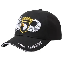 US 101st airborne division baseball cap military army snapback hat adjustable embroidered hip hop snapback golf cap sun hat