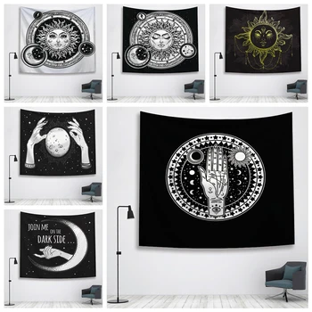 

Witch divination Tapestry Wall Hanging Hippie Witchcraft Tapiz Psychedelic Farmhouse Decor Tapestry wall hanging Beach Bohemian