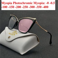 Новинка wo Мужские Солнцезащитные фотохромные очки для близорукости оптические мужские Студенческие готовые очки по назначению оправа для очков половина обода NX