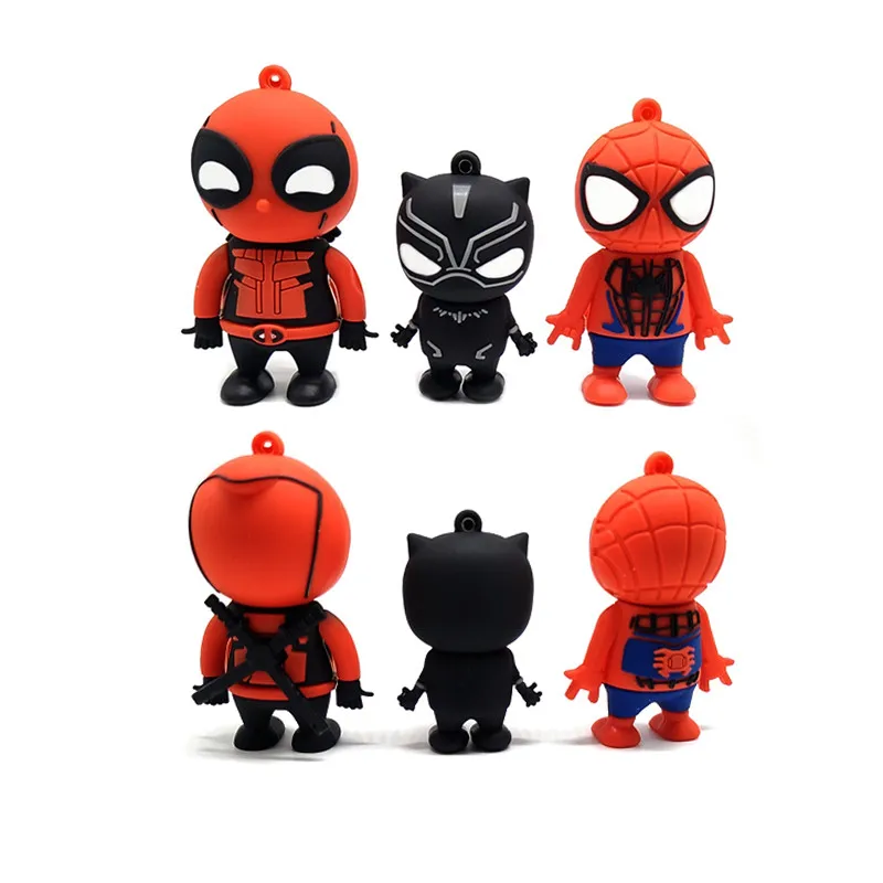 Pendrive cartoon Spiderman usb flash drive 4GB 8GB 16GB 32GB 64GB cute Batman/Death memory stick Personalized gift pen drive