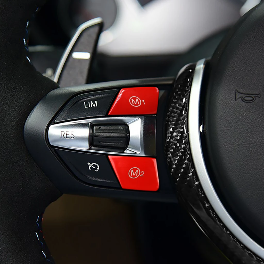 Рулевое колесо M M1 M2 кнопка переключателя Крышка для BMW M3 M4 M5 M6 X5M X6M F80 F82 F83 F10 F06 F15 F16 &
