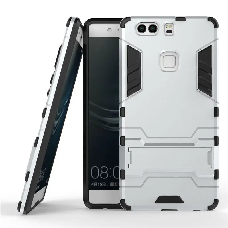 Iron Man Armor Hybrid PC + TPU Holder Back Case Cover for Huawei P9 P9 Plus P9 Lite P8 P8 Lite Mate 8 Mate S (6)