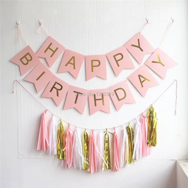 pastel pink happy birthday