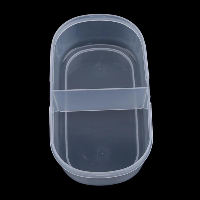 Кухонный холодильник с двойным отсеком и пряжкой, герметичный контейнер для хранения, простой стиль, пластиковый Портативный Ланч-бокс, коробка для хранения