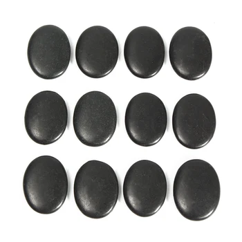 

30pcs /lot 3*4cm Size Massage stones massage lava Natural Energy massage stone set hot spa rock basalt stone free shipping