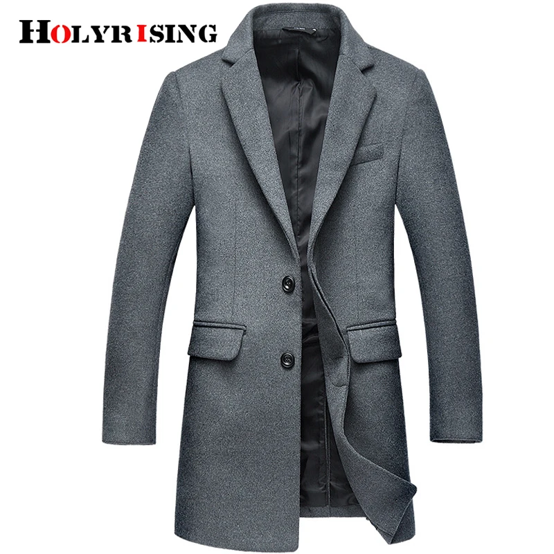 Holyrising casaco masculino chaqueta de lana para hombre