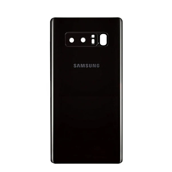 Для SAMAUNG Note8 Note 8 N9508 Note 8 N950F Телефон задняя крышка батарейного отсека samsung задняя крышка батарейного отсека стеклянный корпус - Цвет: Black