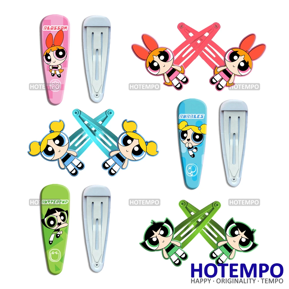 Powerpuff Girls Cartoon Blossom Bubbles Buttercup TV BB Hair Accessori